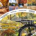 Garden Rake for Leaves: 18 Wide Metal Leaf Rake, 65 Long Adjustable Handle, Heavy Duty 25 Teeth, Fast Kids Women Large Lawn Yard Garden Leaf Cleanup Gardening Rakes: Grass,Debris,Pine Needles Pick