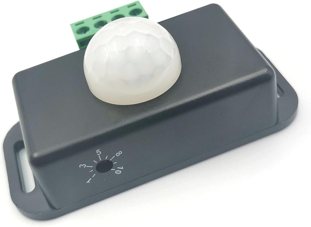 FainWan Automatic DC 12V-24V 8A Infrared PIR Motion Sensor Switch for LED Light Stylish