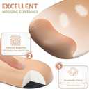 AKIT Ergonomic Mouse Pad with Wrist Rest& Keyboard Wrist Rest, Wrist Rest for Computer Keyboard, Pain Relief, Non-Slip Rubber Base, Mousepad Wrist Support for Gaming, Office, Gradient Brown