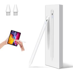 Stylus Pen for iPad 2018-2025Fast Charging Pencil with Tilt Sensitivity & Palm Rejection,Compatible with iPad Air M2/3/4/5,iPad mini 5/6/7,iPad 11/10/9/8/7/6th Gen,iPad Pro 11"/12.9"/M4
