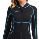 Hevto Wetsuit Top Women 3mm & Wet Suit Vest 2mm Neoprene Jacket for Surfing Swimming Paddle Boardinging Kayaking Size 14