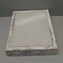 Califortree Shadow Box Frame 8.5x11in with Linen Back - Sturdy Memory Display Case of Flower, Pictures, Medals and More, Rustic White