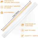 1000Pcs Disposable Wood Coffee Stir Sticks Stirrers Individually Paper Wrapped Coffee Tea Beverage Stirrers Stirrings 5.5 Inch,140mm (Natural color)