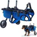 Dog Wheelchair for Back Legs - Lightweight Adjustable Wheelchair for Dogs, Hind Limb Cart for Small & Medium Dogs with Pee/Poop Bags, Small Dog Wheelchairs for Back Legs