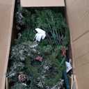 6/7.5/9 FT Artificial Christmas Tree Pre-Lit Hinged Holiday Tree