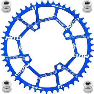 YBEKI Pro-Grade 104BCD Chainring (30-52T) CNC 7075-T6 Aluminum Narrow-Wide MTB/Road Round Oval Bike Chainwheel | Shimano/SRAM 8-11 Speed Compatible | 573MPa Strength(Black/Red/Blue)