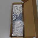 Shelf Brackets, Heavy Duty Floating Shelf Brackets 10-Inch Long, 6-Pack Brackets for Shelves, Matte White L Hidden Metal Wall Shelf Support Shelving Brackets, 1/5-Inch Thick 160 lb. Load Capacity