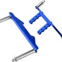 Metal Front & Rear Body Mounts Body Posts Upgrade Parts Compatible with Traxxas Slash 2WD Rustler Stampede VXL 1/10 RC 2WD Car (Blue)