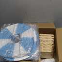 Meooeck 8 Sets Hot Air Balloon Table Centerpieces 11.8'' Paper Lanterns Woven Baskets with Sticks for DIY Hot Air Balloon Centerpiece Decor for Gender Reveal Birthday Baby Shower Wedding(Blue)