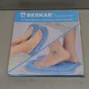 BESKAR XL Large Foot Scrubber Mat for Use in Shower - Shower Foot Cleaner to Eliminate Calluses Dead Skin, Foot Massager Mat for Men & Women to Soothe Achy Feet, Non Slip Suction Cups (Gray)