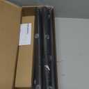 Zeerobee Curtain Rods for Windows 66 to 120, 1 Inch Adjustable Heavy Duty Black Curtain Rod, Outdoor Indoor Room Divider Modern Drapery Pole, 66-120"