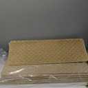 PURE ERA Bullnose Carpet Stair Treads Tape Free Non-Slip Indoor Stair Protectors Pet Friendly Stair Treads for Wooden Steps 9.5" x 30"(14 Pieces,Cream Gray Mini-Diamond Trellis)