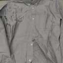 Boys Oxford Dress Shirts Formal Long Sleeve Button Down Shirts Solid School Uniform Shirts with Pockets (Gray, 12)