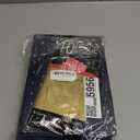 SHIPKEY Gift Bags, 10 Pack Navy Blue with Gold Foil Stars, Kraft Paper Bags with Handles, Bulk for Men, Groomsmen, Christmas Gifts, 8x4x11inch, Includes Tissue Paper