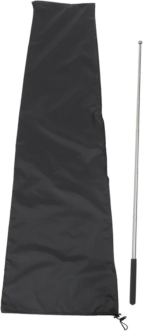 Patio Umbrella Cover with Support Rod Sunshade Protector for Outdoor Parasol Umbrellas Easy to Install and Remove