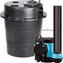 Little Giant WRS-6 115-Volt, 1/3 HP, 2760 GPH Under Sink Drainosaur Automatic Sump System with Big John 6-CIA Sump Pump, 5-Gallon Tank and 10' Cord, Black/Blue, 506055