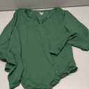 Avidlove Bodysuits for Women Long Sleeve V Neck Body Suit Bodysuit Double Lined Thong Body Suits Sexy Tops (XX-Large, Green)