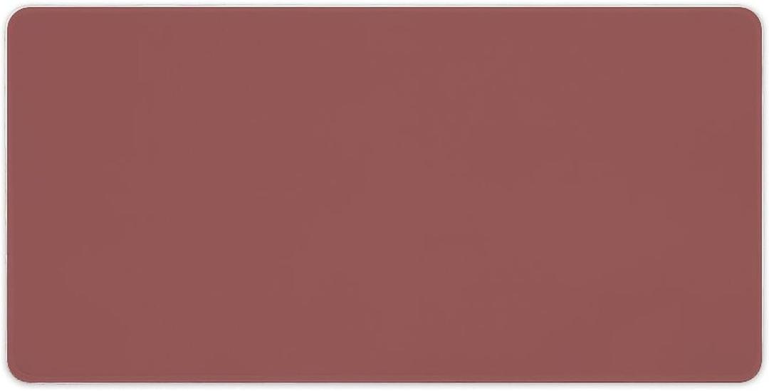 Large Mouse Pads, Rose Red Solid Extended Desk Pad Non-Slip Gaming Mat Desktop Protector for Home Office Accessories, 12" x 24"