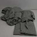 Linen Sheets Queen Size, Stonewashed Linen Cotton Blend Sheets with Slub Texture, Breathable & Soft Cotton Bedsheets, All-Season Comfort, 4 Pieces, Green