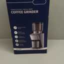 Conical Burr Coffee Grinder Electric, Espresso Grinder for Home Use, Burr Mill with 51 Grind Settings, Precision Electronic Timer, Stainless Steel Container