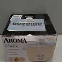 AROMA Mini Rice Cooker, 2-Cup (Uncooked) / 4-Cup (Cooked), Grain Cooker, Soup Maker, Oatmeal Cooker, Auto Keep Warm, 1 Qt, Milk Tea color