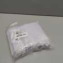 Stratalife Organza Bags 5x7 Drawstring Baggies 100 Pcs Small Mesh Jewelry Pouches Party Favor Goodie Bags for Wedding Tulle Gifts (White)
