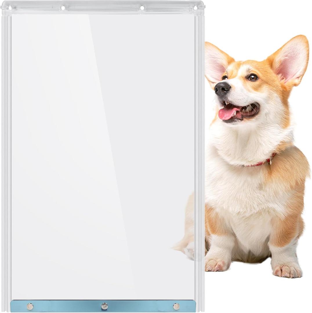 Dog Door Replacement Flaps - Extra Large Measures 10.5" x 15", Dog Door Flap Compatible with Ideal Pet Original Plastic Pet Door - Replacement Flap, BPA Free, Less Shrinkage, Weather Resistant