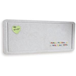 Feltor Felt Bulletin Board, 47"x23" Vision Board Contains 20 Push Pins (Random Color) School Home Wall Acoustic Panel - Beige 