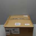 16" Semi Flush Mount Ceiling Light Fixture, 3-Light Gold Flush Mount Ceiling Light with Double Drum Linen Shades for Entryway Dining Room Bedroom Kitchen Hallway Living Room, E26 Socket (Black)