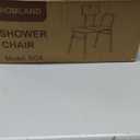 HOMLAND Tub Transfer Bench for Bathtub, FSA/HSA Eligible 400 lbs Heavy Duty Shower Chair with Backrest, Slip-Resistant Feet, Height Adjustable Shower Bench Shower Seat for Elderly and Disabled (Grey)