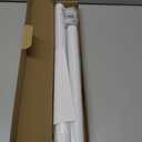Closet Rods for Hanging Clothes, 17 to 39 Inch Heavy Duty Stepless Adjustable Closet Hanging Rod, 1.3 Inch Diameter Metal Closet Rod for Wardrobes Laundry Bedroom RV, White