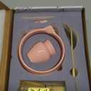 Japanese Matcha Whisk Set - 7-Piece Kit Bamboo Chasen, Ceramic Bowl with Spout, Stainless Steel Sifter & Holder Pink