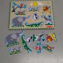 Melissa & Doug Zoo Animals Sound Puzzle - Wooden Peg Puzzle With Sound Effects (8 pcs)