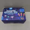 25 Sets LED Flying Set, 25 Slingshot+25 Glow Helicopter-50 Pcs, Flying Toy Outdoor Toys Glow in The Dark Party Supplies Party Favors for Kids 8-12,4-8