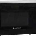 West Bend Microwave Oven 700-Watts Compact with 6 Pre-Set Cooking Settings, Speed Defrost, Electronic Control Panel and Glass Turntable, 0.7 Cu.Ft., Black