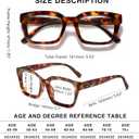 Readers for Women Oprah Style Square Reading Glasses with Spring Hinge Blue Light Blocking for Men Ladies (Gray & Tortoiseshell & Handmade Pink (With 3 Cases))