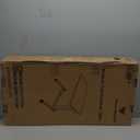 Vaunn Medical Pneumatic Adjustable Overbed Bedside Table with Wheels (Hospital and Home Use) (Black)