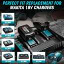 3.0AH Battery Compatible with Makita 18V Battery BL1860B BL1850 BL1850B BL1840 BL1840B BL1830 BL1830B BL1815 BL1815B, for Makita 18V Cordless Tool