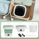 Portable Washing Machine 17L, Foldable Mini Washer with Spin Dryer, 3 Cleaning Modes for Baby Clothes, Underwear & Socks, Compact Laundry Machine for Travel, Dorms & Camping