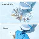 InoKraft Pool Vacuum for Above Ground Pool, Cordless Pool Vacuum for Inground Pools, Rechargeable Pool Cleaner with 18.5 GPM Suction, Above Ground Pool Vacuum with 59 Extendable Pole, Yellow