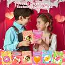 24 Pack Valentines Day Gifts for Kids Classroom Butter Slime Stress Relief Fidget Toys with Valentines Cards for Kids School Valentines for Kids Class Exchange Gifts Prizes Party Favors for Boys Girls