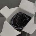 Ovenbird Large Gaming Mouse Pad with Stitched Edges, Minimalist Topographic Map Mouse Pad, Extended XL Mousepad with Anti-Slip Base, Cool Mouse Pad for Keyboard and Mouse, 35.4 x 15.7 in, Black