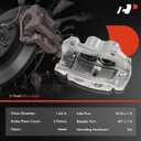 A-Premium Disc Brake Caliper Assembly with Bracket Compatible with Select Cadillac Models - CTS 2008-2014 3.6L, CTS 2010-2014 3.0L - Front Driver and Passenger Side, 2-PC Set