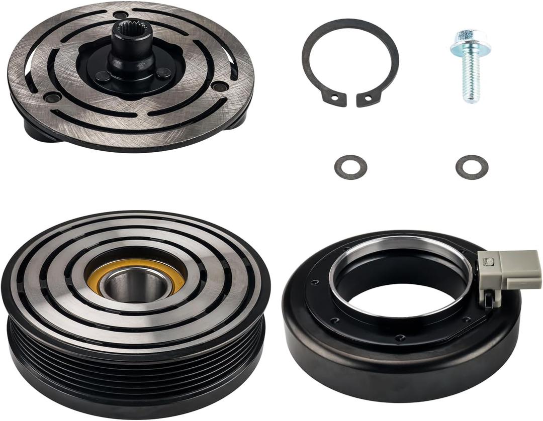 Torchbeam 58151 AC Compressor Clutch Kit Fit for F150 1997-2003 2005-2006 4.2L, F150 Heritage 2004 4.2L, Replace 4L3Z19703AA, 4L3Z19703AB, 4L3Z19703AC, 52499325, 88919221, F65Z19V703J, F6LZ19703AA