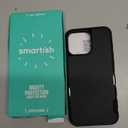 Smartish iPhone 15 Pro Max Magnetic Case - Gripmunk Compatible with MagSafe [Lightweight + Protective] Slim/Thin Grip Cover with Microfiber Lining for Apple iPhone 15 Pro Max - Black Tie Affair