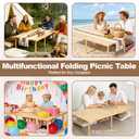 Milostelom 44x22 Low Floor Folding Picnic Table
