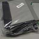 Bagnizer Small 8 Quart Linen Fabric Foldable Storage Bin Cube Organizer Basket with Lid & Handles, Collapsible Decorative Box Container for Home, Dorm, Closet, Black & Gray, 10"x8"x6", 6-Pack