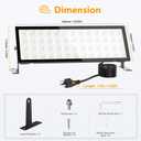 140w 18000lm Plug in Garage Light,2Pack Led Shop Lights,Shop Lighting For Workshop,IP66 Waterproof Work Lights ,4.92ft Power Cord,Switch On/Off,6500k Super Bright Outdoor Flood Light For Warehouse