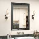 SMIROR 28x36 Matte Black Bathroom Vanity Mirror for Over Sink