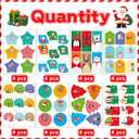 Funnlot Gift Tags Self Adhesive 236 PCS Christmas Labels for Gifts, Birthdays & Holidays - Santa Claus Stickers & Tags